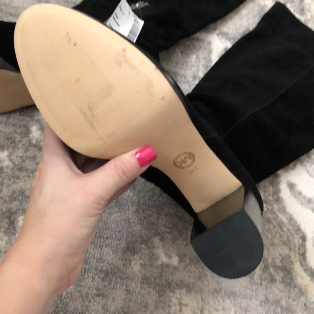 MICHAEL KORS black genuine suede Regina Boots - Picture 10 of 15